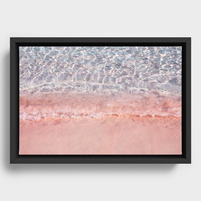 PINK BEACH - Flores Indonesia Framed Canvas