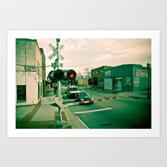 Railroads and State Lines Art Print