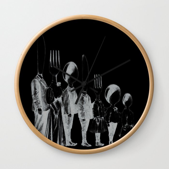 Family Portrait Line-up Wall Clock