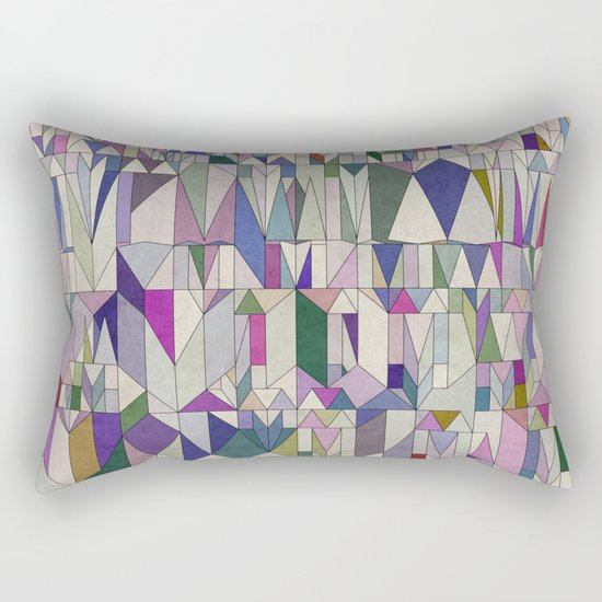 Architecture in Pink Rectangular Pillow