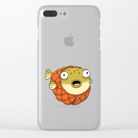 Puffer fish Clear iPhone Case