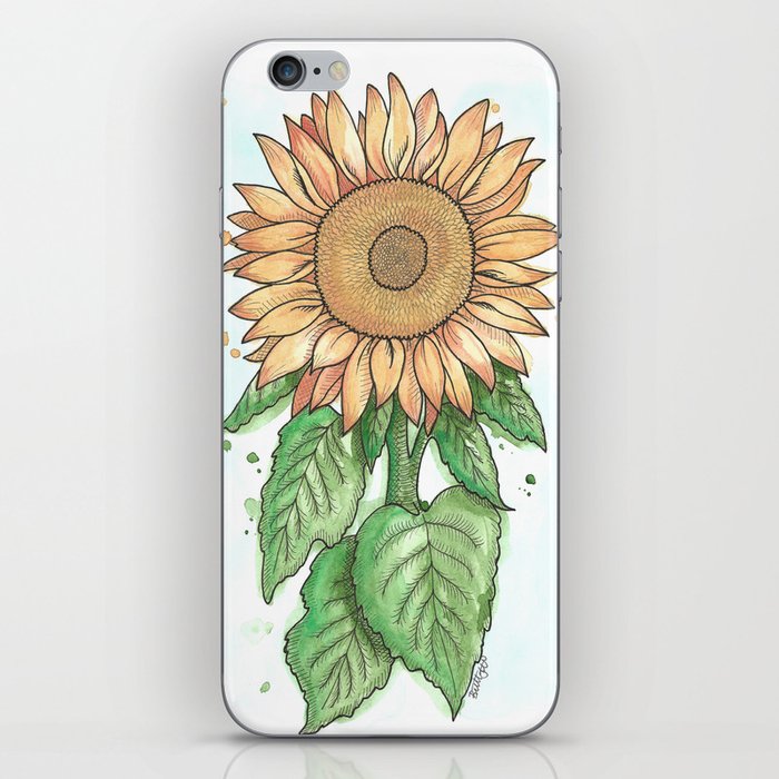 Cheerful Sunflower iPhone Skin