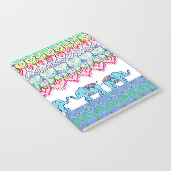 Tiny Circus Elephants Notebook