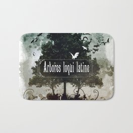 arbores loqui latine Bath Mat | Thetreesspeaklatin, Digital, Vector, Illustration, Abstract, Graphicdesign, Arboresloquilatin 