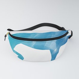 The Horse Blue Watercolor Fanny Pack