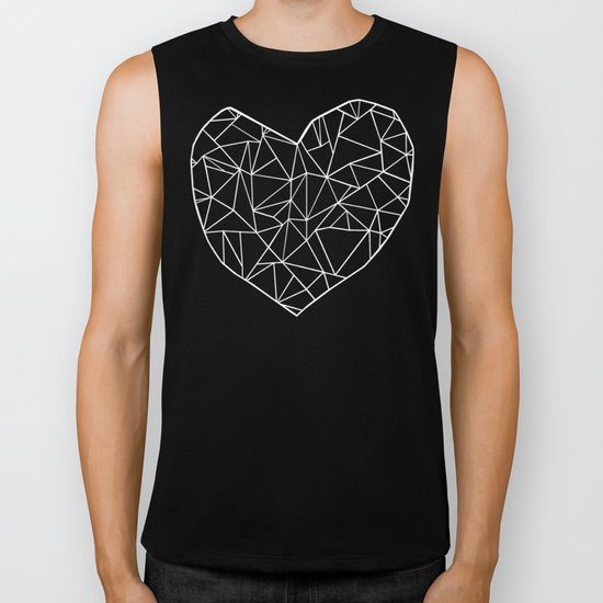 Abstract Heart Biker Tank