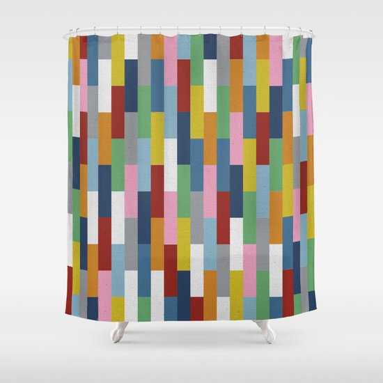 Bricks Rotate Shower Curtain