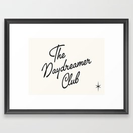 The Daydreamer Club Framed Art Print
