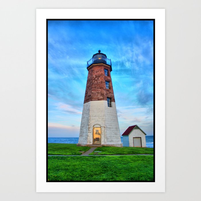 Point Judith Lighthouse HDR Art Print