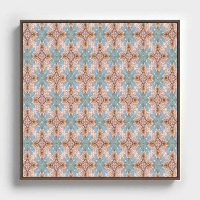 Wall Paper Pattern Framed Canvas