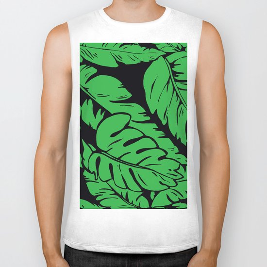 PALM LEAF GREEN Biker Tank