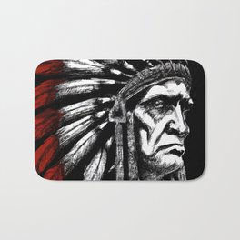 Native American Chief Bath Mat
