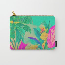 Tropical Beach Collection 1 Carry-All Pouch | Glamour, Watercolor, Lovers, Beach, Paradise, Tree, Pink, Luxury, Boho, Palm 