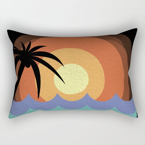Ocean Sunrise Rectangular Pillow