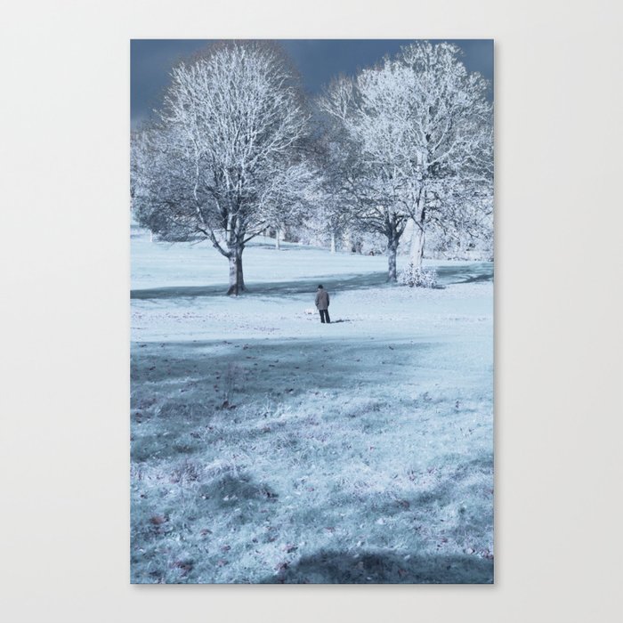 Blue and white Canvas Print