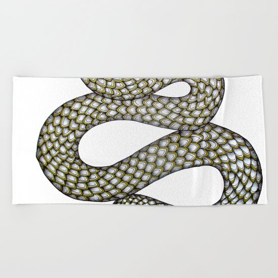Snake's Charm Beach Towel