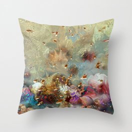 Coral Reef 221 Throw Pillow