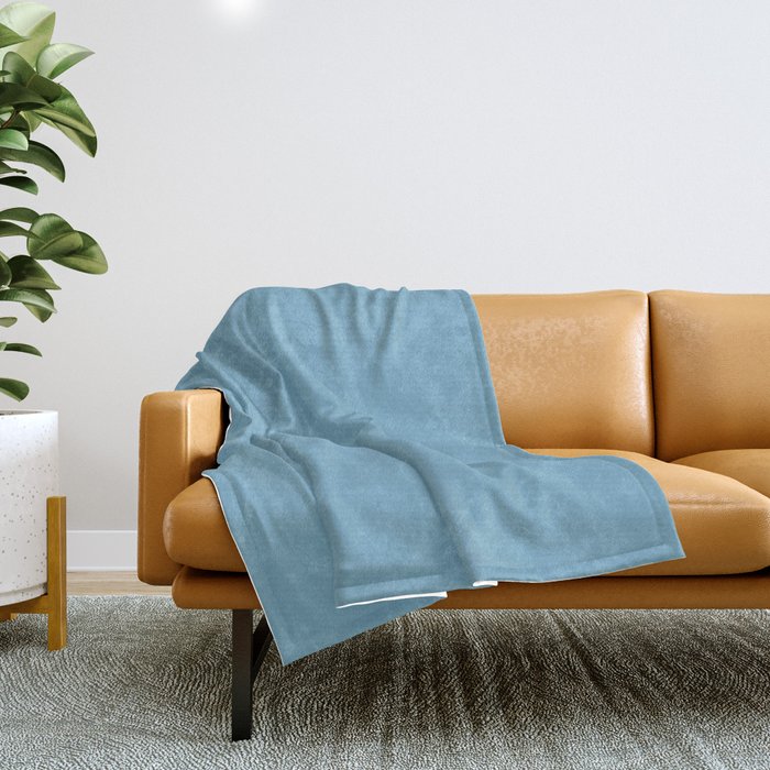 Moonstone Blue - solid color Throw Blanket