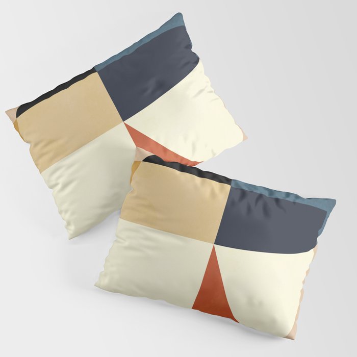 mid century abstract shapes fall winter 14 Pillow Sham