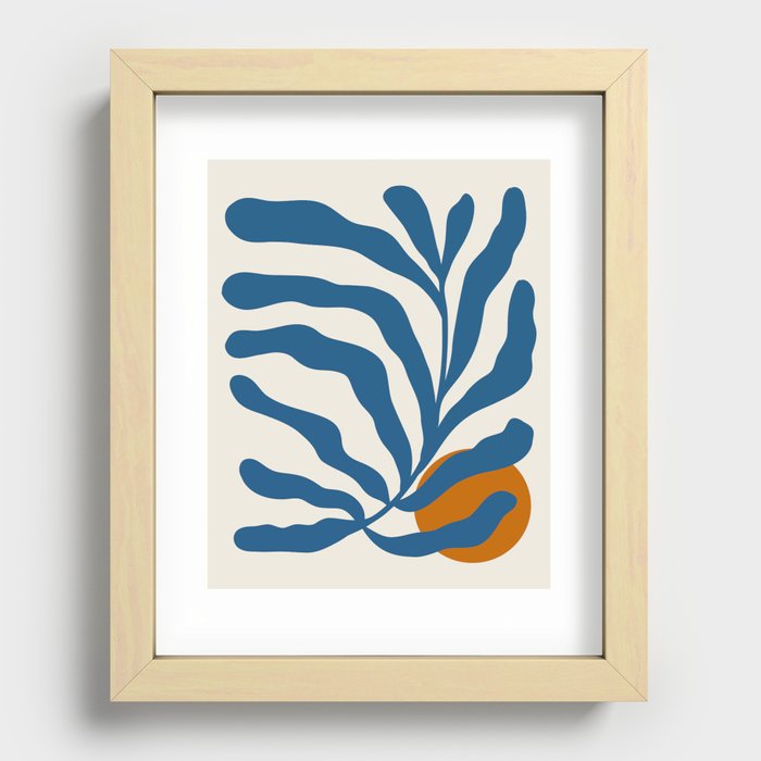 Matisse-inspired leaf cut-out palette badge