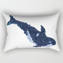 ORCA WHALE- Hand-Rolled Paper Art Rectangular Pillow