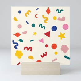 Colorful Funfetti Pattern Mini Art Print