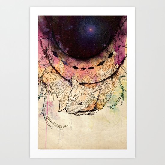 Black Hole in the Woods Art Print