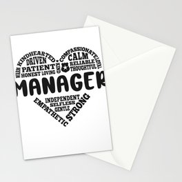 Manager love Stationery Card