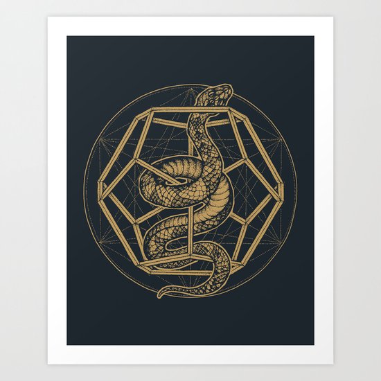 SACRED SERPENT Art Print