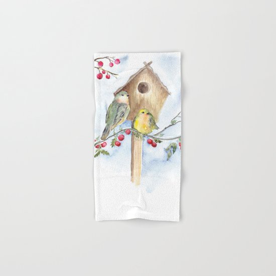 Winter animal #16 Hand & Bath Towel