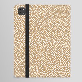 Smal spots brown minimal pattern iPad Folio Case