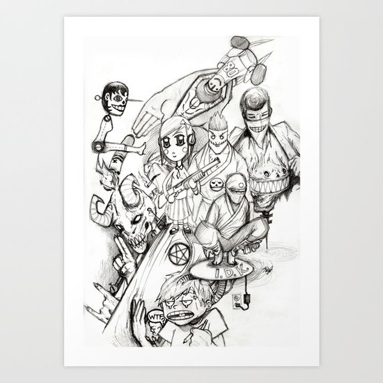 mishmash Art Print