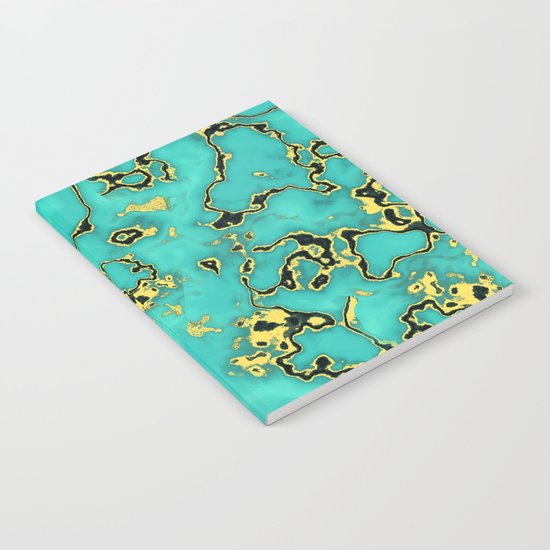 GOLD TURQUOISE Notebook