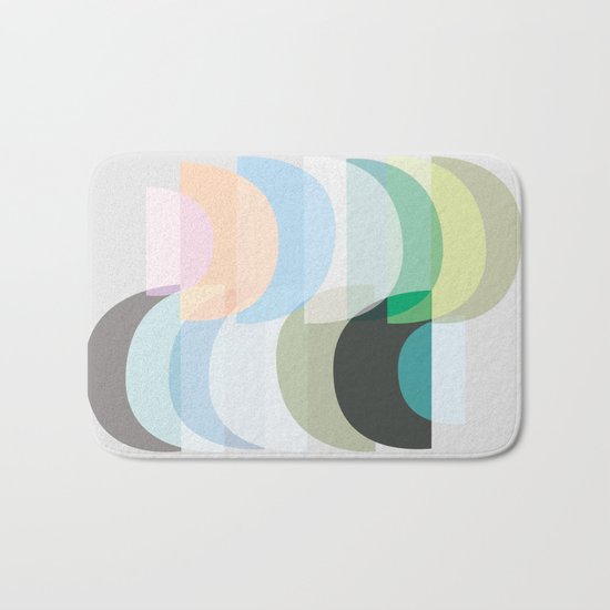 Pastel Geometry 3 Bath Mat