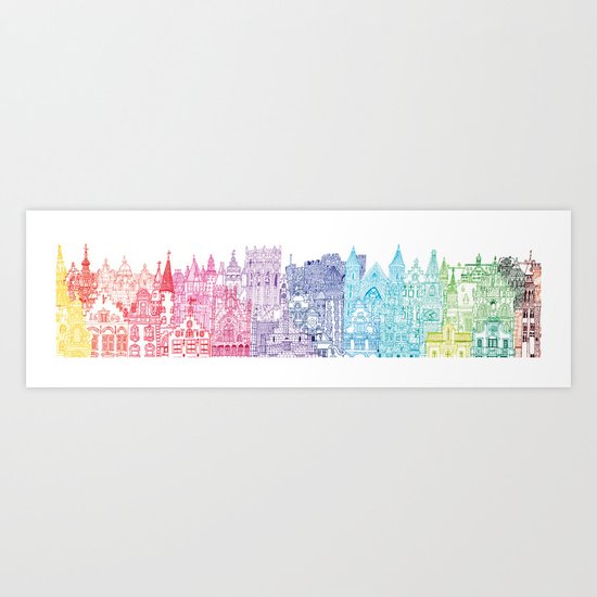 Belgium Towers Art Print