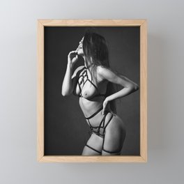 Very beautiful nude woman Framed Mini Art Print