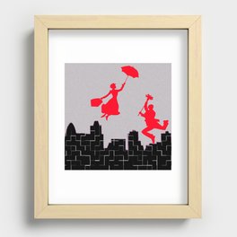 Mary Poppins squares Recessed Framed Print