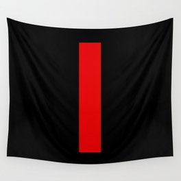 letter L (Red & Black) Wall Tapestry