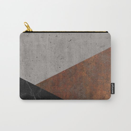 Concrete, rusted iron, marble abstract Carry-All Pouch