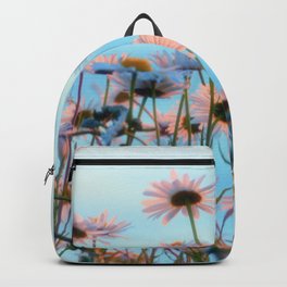 Glowing Daisies in Evening Setting Sunlight Backpack