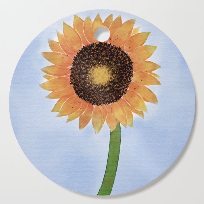 Sunflower Cutting Board by Kerissa Kreative