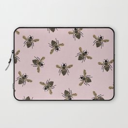 Bee Pattern Pink Laptop Sleeve