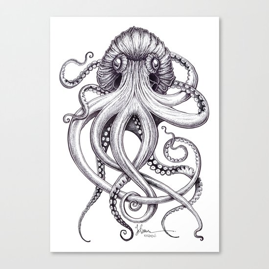 Kraken Canvas Print
