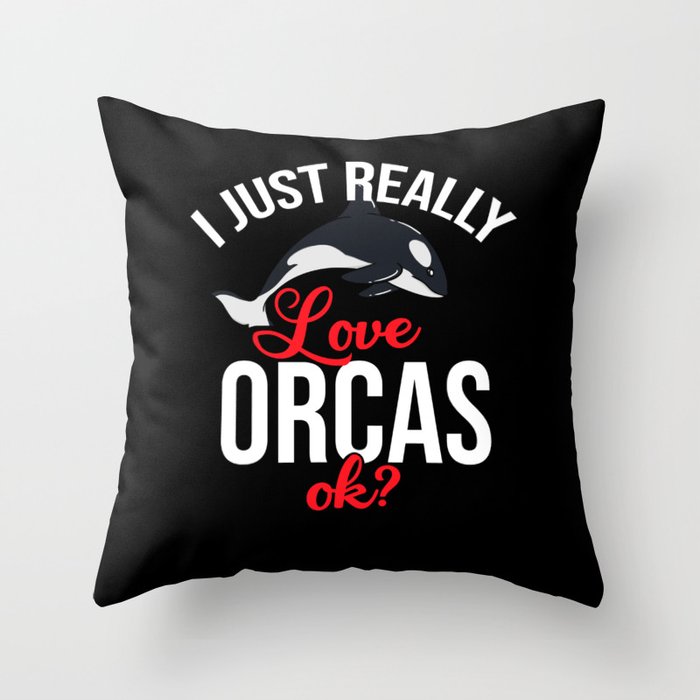 Killer Whale Orca Save The Arctic Ocean Throw Pillow