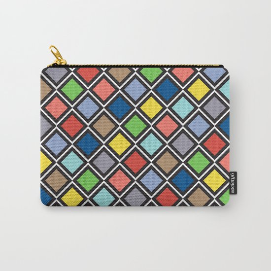 Colorful Geometric Pattern III Carry-All Pouch