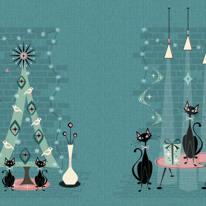 Vintage Cat Family Holiday Coffee Mug by studioxtine | Society6