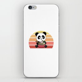 Ramen Japanese Noodles Sweet Panda Eats Ramen iPhone Skin