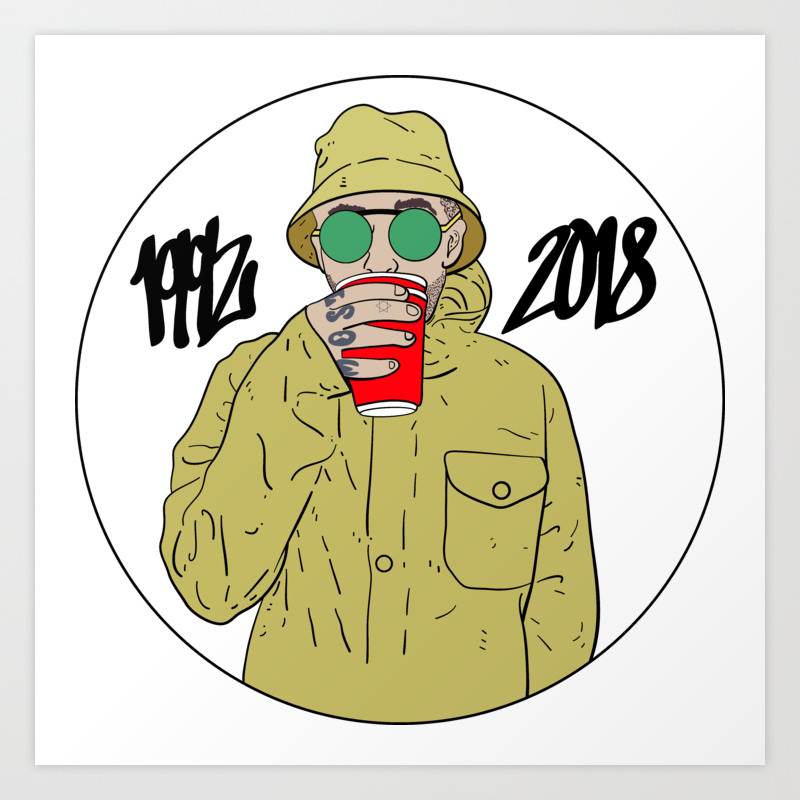 Mac Miller R I P 1992 2018 Art Print By Adrianavincenti Society6 Mac miller piano cartoon art high quality sweater *oldskool* many options. mac miller r i p 1992 2018 art print by adrianavincenti