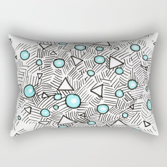 Shiny Bubbles Rectangular Pillow