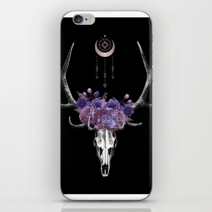 Floral Desert Skull iPhone Skin